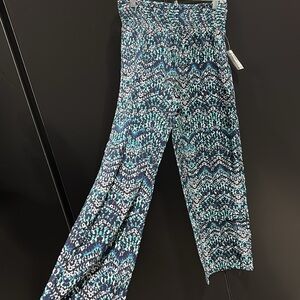 Established 1962 Spring Cool shirred elastic waist,wide leg,lightweight,pattern